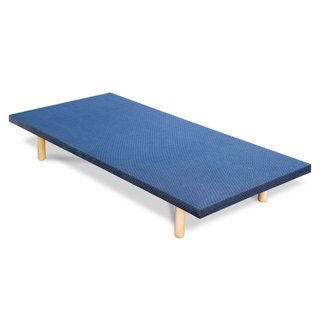 Base tapizada azul 150x190