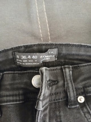 Lote 2 Pantalones Vaqueros (Negro y Azul)