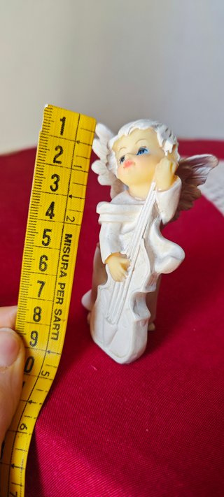 Statuina Angelo Musicista Vintage