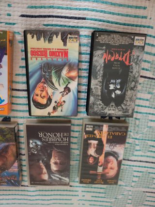 Lote 6 Películas VHS y DVD (Cine y Animación)