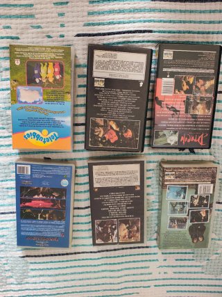 Lote 6 Películas VHS y DVD (Cine y Animación)