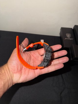 Reloj Deportivo SANDA Naranja y Gris