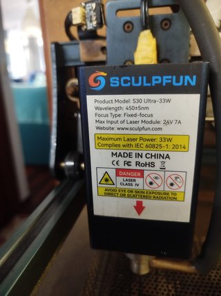 Sculpfun S30 33W Grabado Láser