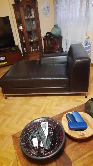 Chaiselongue / Sillón Marrón Chocolate