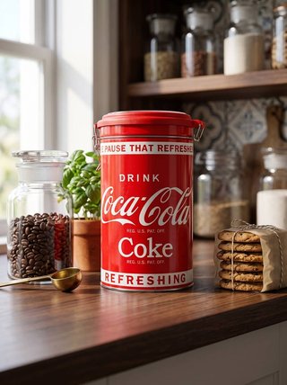 Lata vintage Coca-Cola