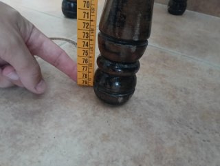 Taburete de madera restaurado
