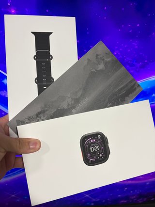 Apple Watch Ultra 3 Black Ti Black Ocean Band
