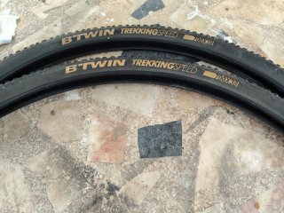 2 Cubiertas B'Twin Trekking Speed 700x38