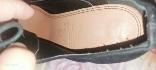 Botines de cuña negros para mujer
