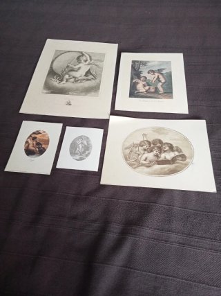 Conjunto de 5 láminas mitología clásica