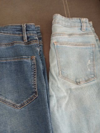 Lote 2 pantalones vaqueros chica