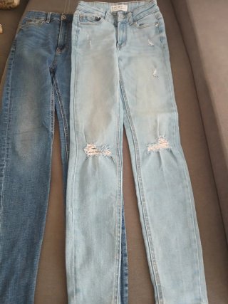 Lote 2 pantalones vaqueros chica