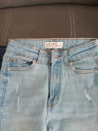 Lote 2 pantalones vaqueros chica
