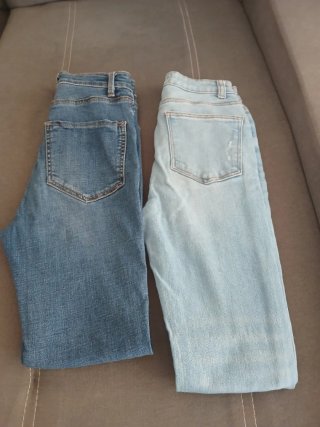 Lote 2 pantalones vaqueros chica