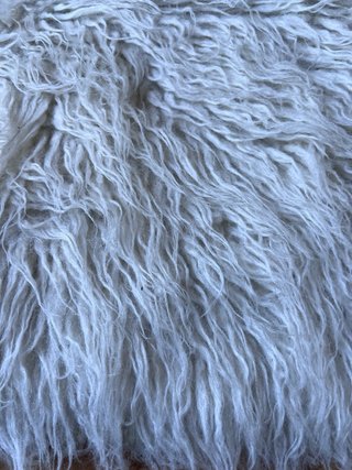 Tappeto bianco in pelo sintetico 150 x 200