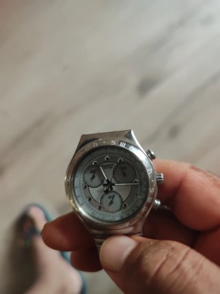 Swatch Irony Cronógrafo Plata/Blanco