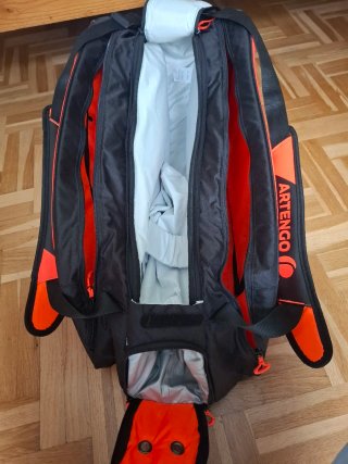 Raquetero ARTENGO XL Negro/Naranja