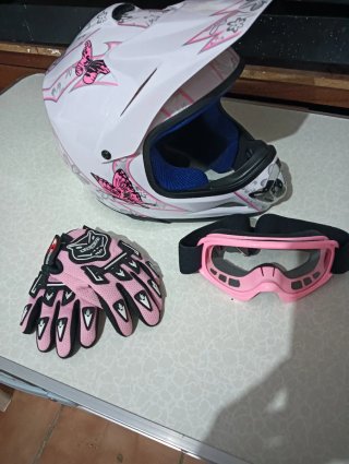 Quad de gasolina infantil rosa