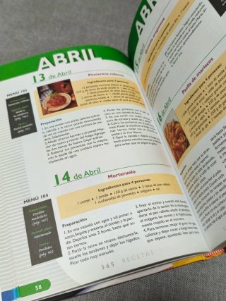 Cocina española 365 recetas, un menú para cada día