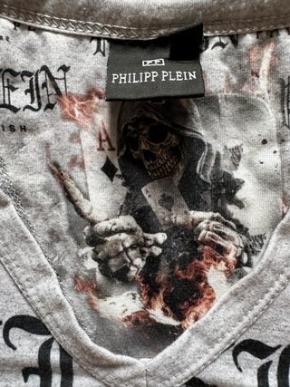 Philipp Plein Camiseta Estampado Calavera Poker Ta
