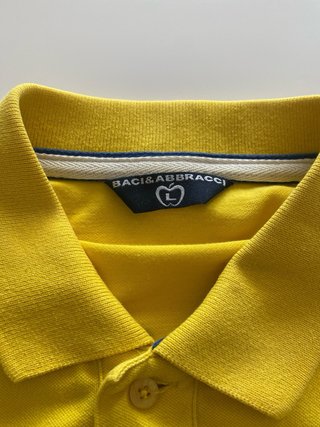 Maglia Polo Baci&Abbracci Gialla Tg. L