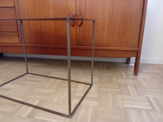 Mesa de centro hierro y madera