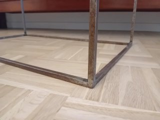Mesa de centro hierro y madera