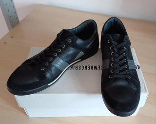 Sneakers BIKKEMBERGS Pelle Nera Tg 45
