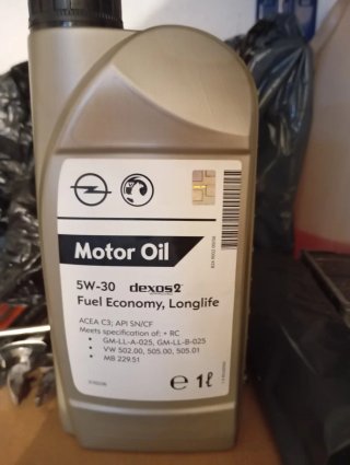 Aceite Motor Opel Dexos 2 5W30 Sintético 1L