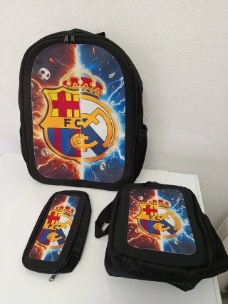 Mochila, Bolsa Almuerzo y Estuche escolar