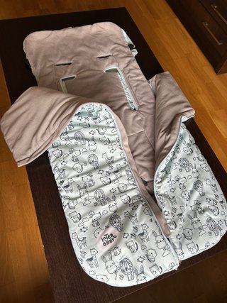Saco abrigo silla bebé mint animales