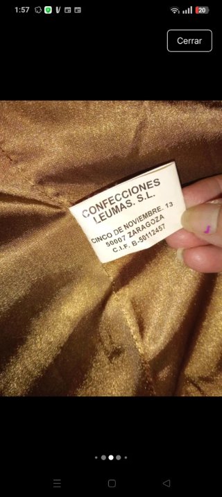 Chaqueta de piel marrón