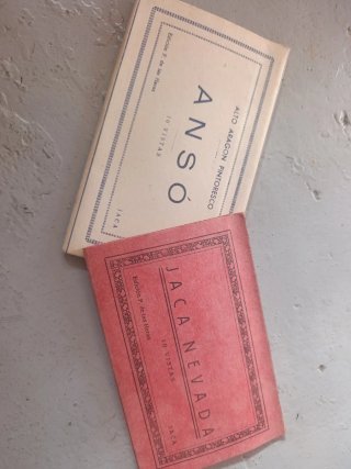 Lote Postales Antiguas Jaca y Anso
