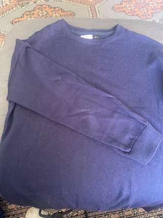 Jersey azul de manga larga
