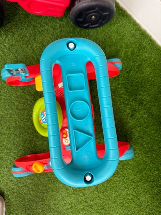 Pack 4 Juguetes: Coche, Moto, Bici y Andador