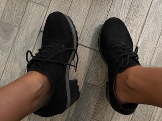 Zapatos negros plataforma suela track