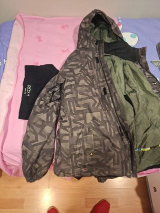 Chaqueta Quiksilver verde y multicolor