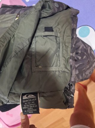 Chaqueta Quiksilver verde y multicolor