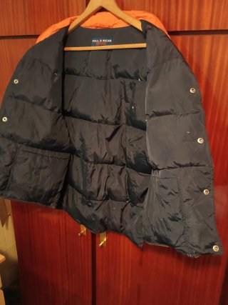 Chaleco acolchado naranja hombre