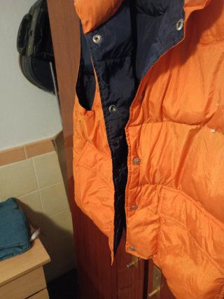 Chaleco acolchado naranja hombre
