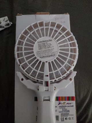 Ventilador portátil blanco