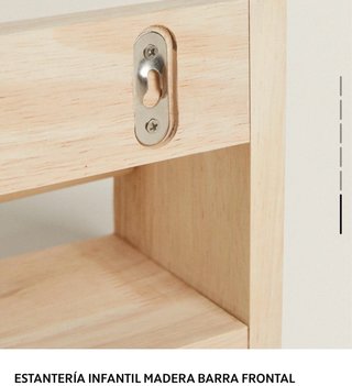 2 baldas de madera de pino para pared.