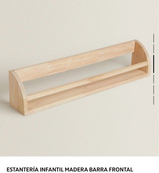 2 baldas de madera de pino para pared.