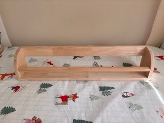 2 baldas de madera de pino para pared.