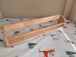 2 baldas de madera de pino para pared.