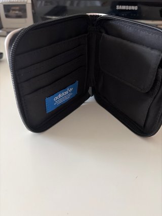 Cartera Adidas Negra Cremallera