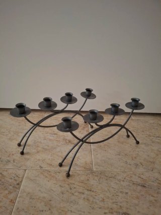 Juego Candelabros Forja