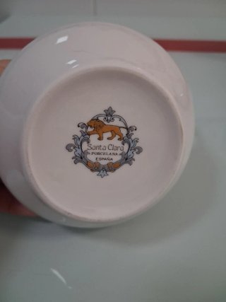 Juego de café de porcelana Santa Clara