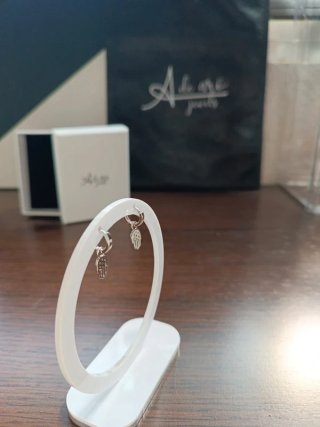 Pendientes Plata Mano de Fátima