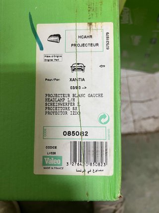 Faro Delantero Izquierdo Citroën Xantia,  Valeo